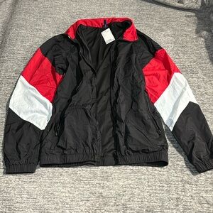 Red, Black, & White Jacket